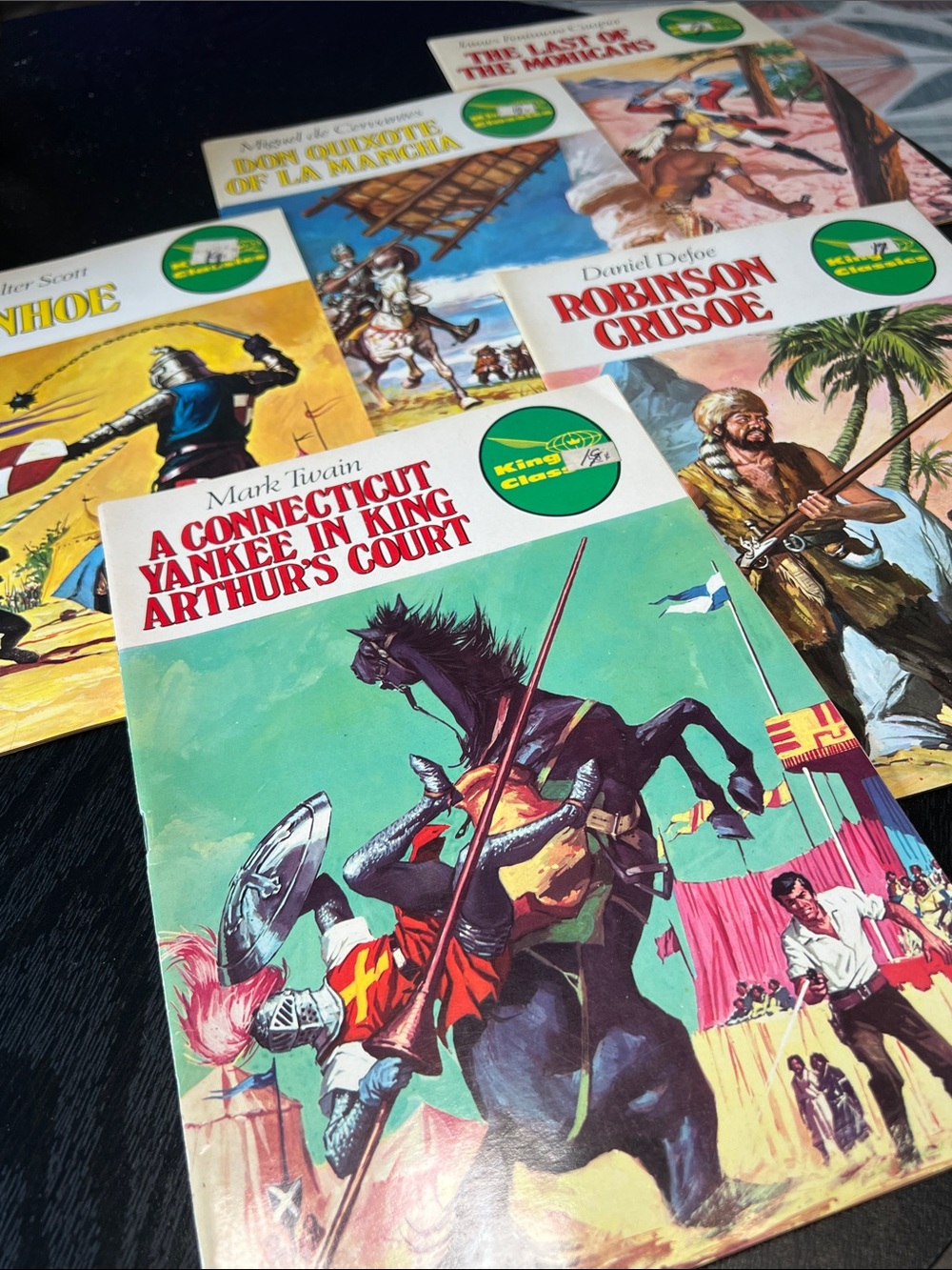Lot of 5 Vintage King Classics Illustrated Comic Books